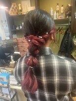 ロータスヘアーデザイン(Lotus Hair Design)&nbsp;【lotus下枝】編み下ろしヘア/お呼ばれヘア/ゆるふわアレンジ