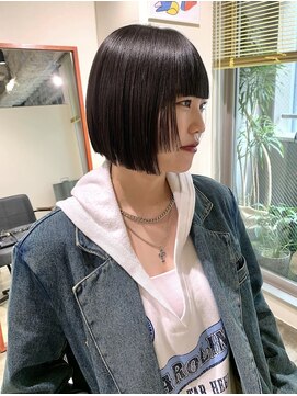ノル 栄矢場町(nol) 姫カット×ぱつっとボブ