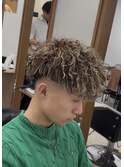 茶金メッシュ＆スペインカール