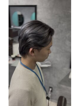 グラッジ 池袋(GLADGE) メンズアッシュシルバー×2ブリーチ