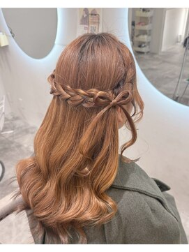 クランリリー 東梅田店(clan lily) リボンハーフアップ／梅田ヘアセット