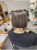 ＊地毛ハイライト×ボブ＊