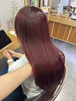 310&nbsp;ブリーチ無しWカラー レッドブラウン