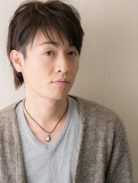 メンズヘア ビーセカンド 草加店(MENS HAIR B-2) 社会人ダークアッシュ束感ビジカジ刈り上げショートウルフY草加