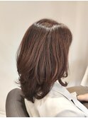 大人のロングレイヤーカットスタイル