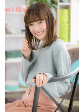 ヘアアンドビューティー ミック(Hair & Beauty miq) フリンジバング◎透け感ストレート(miq阿佐ヶ谷)