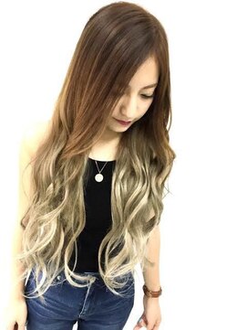 エクステ専門店あるじゃんすー 柏店 beigeアンニュイウェーブ#エクステ#柏#グラデーションカラー