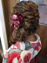 ヘア ケア ディエイチケー(HAIR CARE DHK)&nbsp;編み下ろしサイドアップ