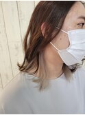 インナーカラー☆ミルクティー×シルバー