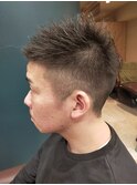 仙台D 刈り上げ×サイドフェード×アップバング×ツーブロック
