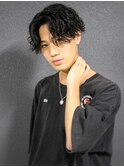 センターパート×ツイストスパイラル