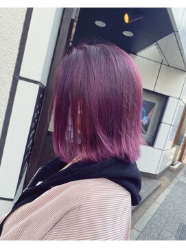 ヘアーサロン アウラ(hair salon aura) 【aura】カラースタイル　ボルドー