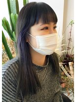 オンザ(ONTHE)&nbsp;『ぱつっとグレージュ×インナーパープル』