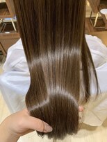 ケアリー 武蔵小杉(Carelly)&nbsp;大人かわいい前髪セシルカットココアブラウンフリンジウェーブ