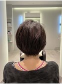 美シルエット丸みショート襟足タイト　群馬太田足利ショート