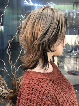 ハイブ 金沢(Hive) ブリーチハイトーンカラーショートボブツヤ髪スタイル髪質改善