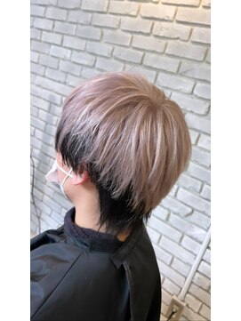 アジールヘア 池袋東口店(agir hair) アンブレラウルフ 束間ツーブロックマッシュアップバング池袋