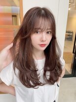 クシェル(kuschel)&nbsp;斜めバングｘ前髪カットｘスローカラーｘ寒色系カラーｘ韓国ヘア