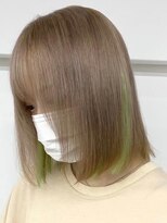 ウィコ 新宿(WICO)&nbsp;ベージュ×ペールグリーン[新宿駅/イメチェン/チェリーブラウン]