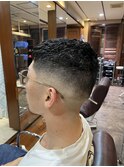 アイロンパーマ×フェード