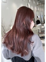 グリーン(green)&nbsp;柔らかくなびくピンクカラー　bymisaki