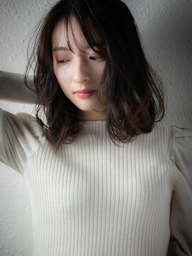 カバーヘア 上尾西口店(COVER HAIR) □ダークアッシュくせ毛風ふんわりカール215-2上尾20代30代40代