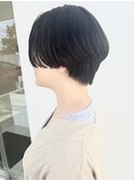 前髪なし×ハンサムショート