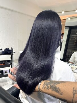 ブレンド 渋谷(BLend) グレージュマチルダボブインナーグレージュ 前髪