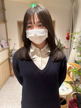 ゼストソエル(ZEST soell) レイヤーロングスタイル 韓国 顔周り 前髪カット【miho】