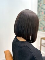 リケア 岸和田店(RECARE)&nbsp;抜けのあるくすみダークカラーの重めボブ