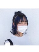 ボブ × ネイビーカラー