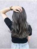 コントラスト極ハイライト☆アッシュブラック