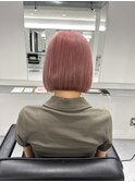 ピンクベージュダブルカラーブリーチ新潟万代
