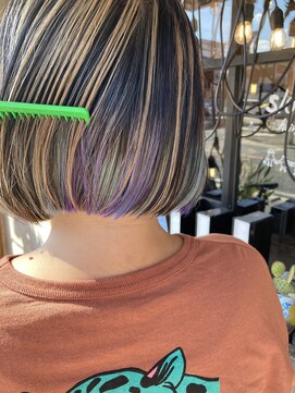 スロウ(Slow) ボブ+デザインカラー