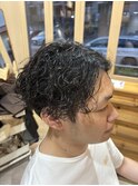 名古屋天白区梅ヶ丘30～50代メンズ波巻きパーマ