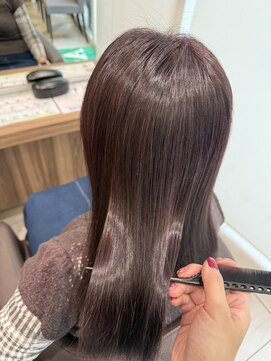 アッシュ 豊田店(Ash) 【艶ロング】秋の柔らかパープルカラー