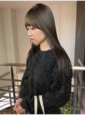 柔らかい縮毛矯正とolive beige。