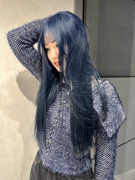 エイト ヘアサロン 渋谷本店(EIGHT) 韓国風 "ネイビーカラー"