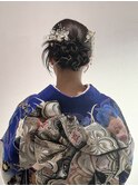 成人式ヘア 卒業式 ヘア 振袖 袴 着付け