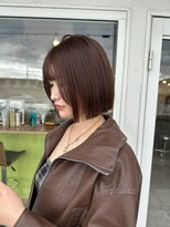 ソーイ(sowi)&nbsp;【sowi 鳥羽】ぱつっとボブ×チョコレートベージュ