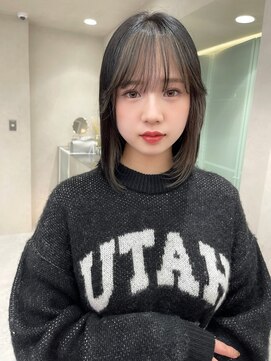 ロンド マーレ 天神大名店(Lond mare) 暗めカラー ボブ レイヤー インナーカラー 縮毛矯正