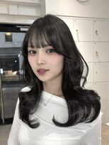 オニキス(ONYX)&nbsp;e208透明感グレージュ韓国風くびれ巻きトレンドレイヤーカット