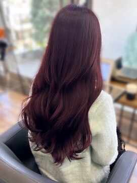 シエルバイアフロート(ciel by afloat) 〇ピンクラベンダー ブリーチなし ダブルカラー 艶カラー