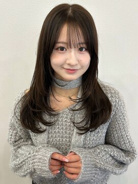 マリアバイアフロート(Maria by AFLOAT) 〈藤間〉ミディアムレイヤー/ハッシュカット/韓国ヘア