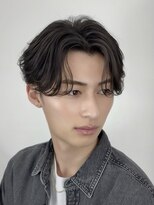 オーシャントーキョー 大阪(OCEAN TOKYO) ワックスなしツーブロックメンズセンターパートニュアンスパーマ