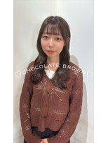 オーガスト ヘア ネイル(AUGUST hair nail)&nbsp;チョコレートブラウン/ブリーチなし/横浜/透明感カラー