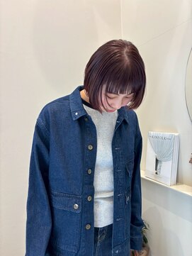 グラッド(glad) ぷつっとミニボブ×ピンクブラウン