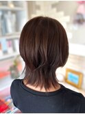髪質改善×夏カラー◎大人可愛い小顔ウルフレイヤーくびれミディ
