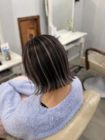 トゥーユー(to you...)&nbsp;切りっぱなし　ボブ　ハイライト　担当松田