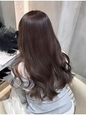 韓国風レイヤーカット/顔周りカット/ミルクティーベージュ